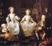 William Hogarth The Graham Children oil on canvas